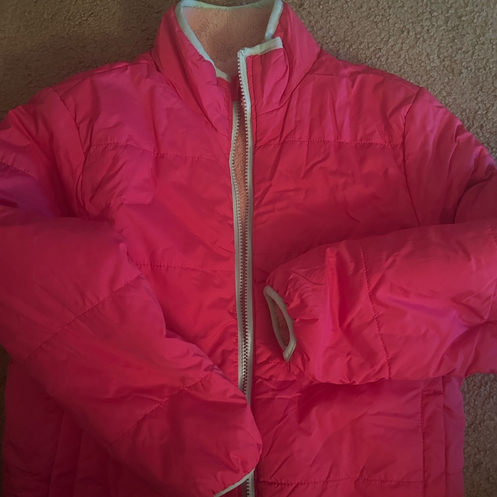 Vibrant Pink Puffer Jacket